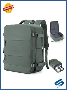 Large Travel Backpack Waterproof Polyester Carry On Laptop Backpack Gym